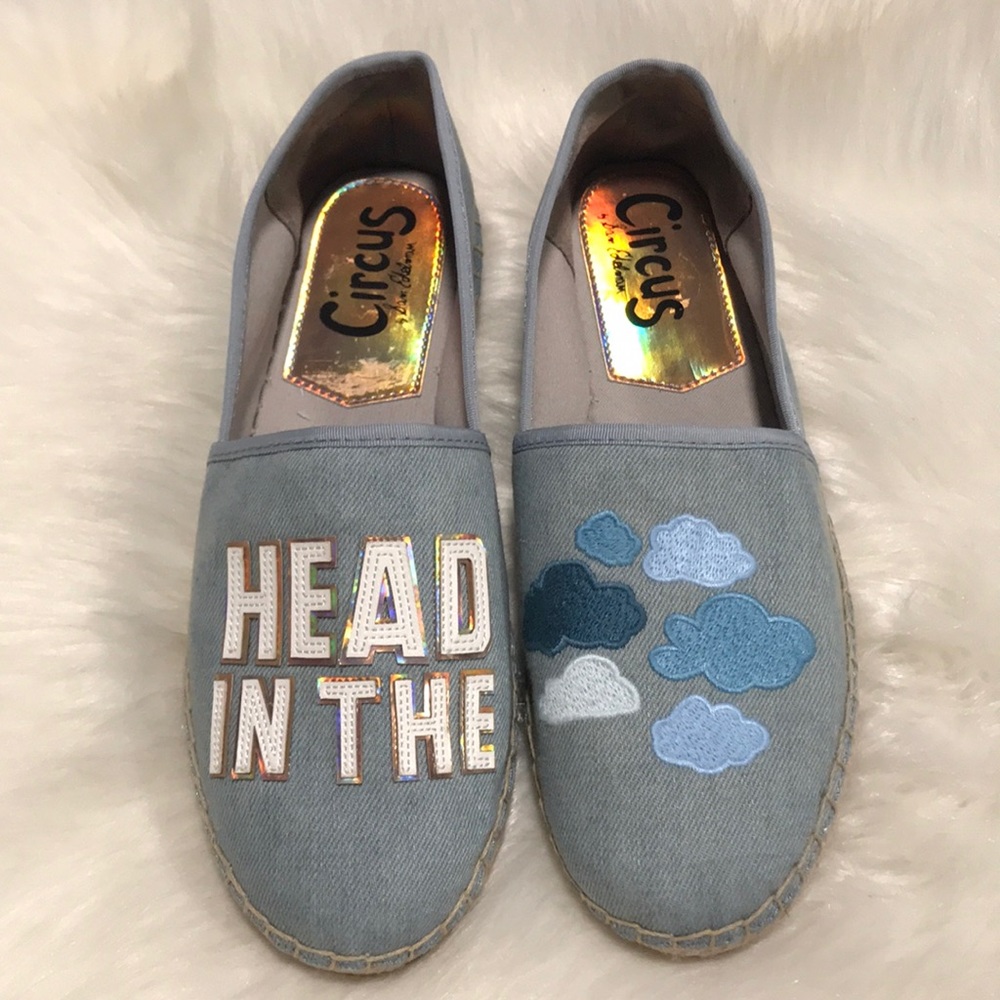 Sam Edelman Circus Espidrilles Denim Blue clouds 8.5 Flat